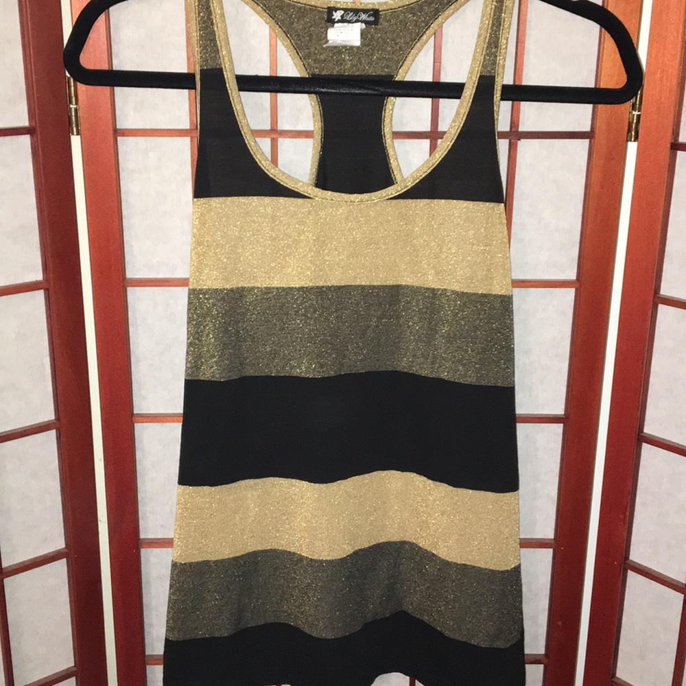 Glitter racerback tank